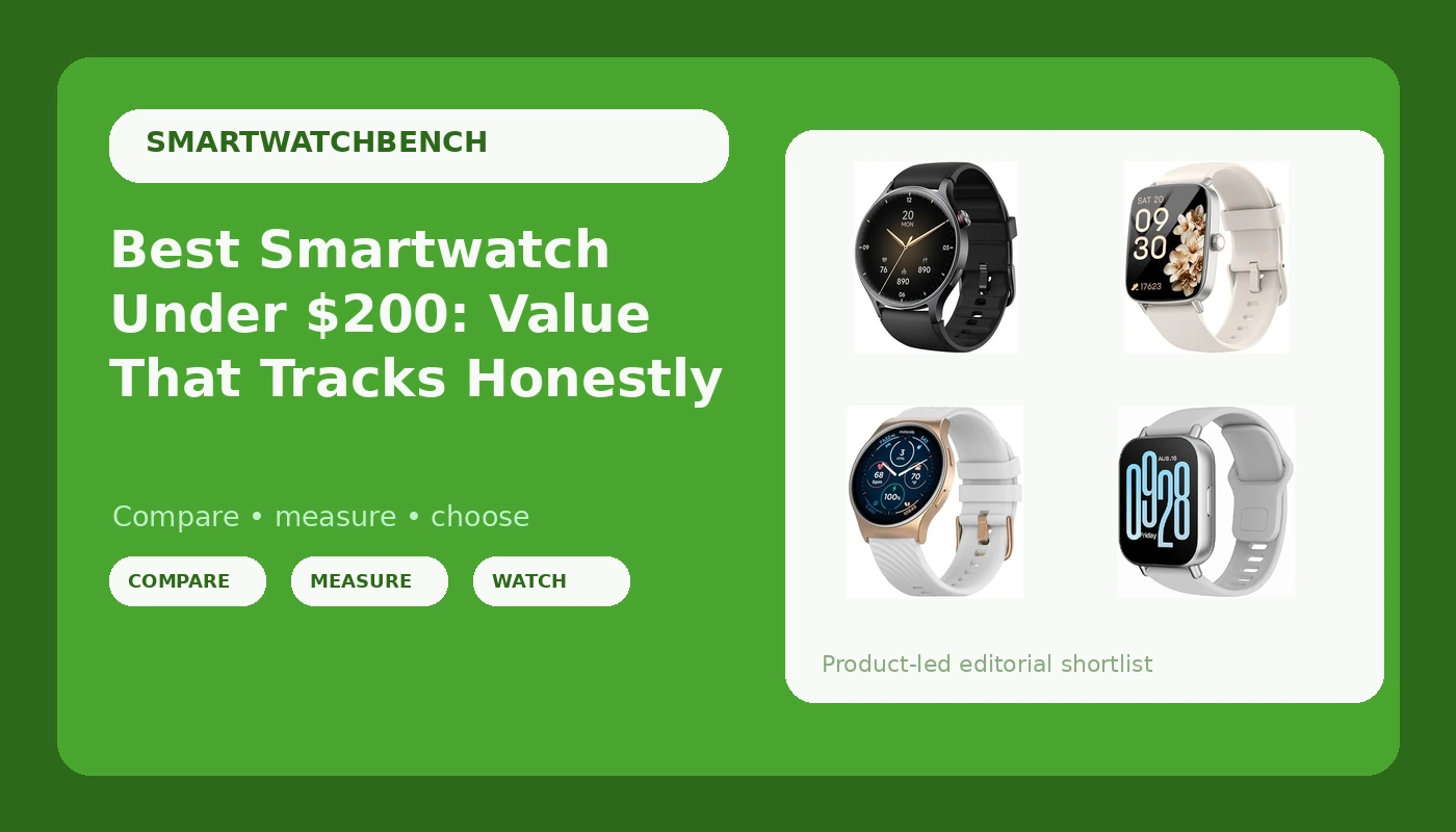 Best Smartwatch Under $200: Value That Tracks Honestly - SmartwatchBench review with measurements and honest opinion