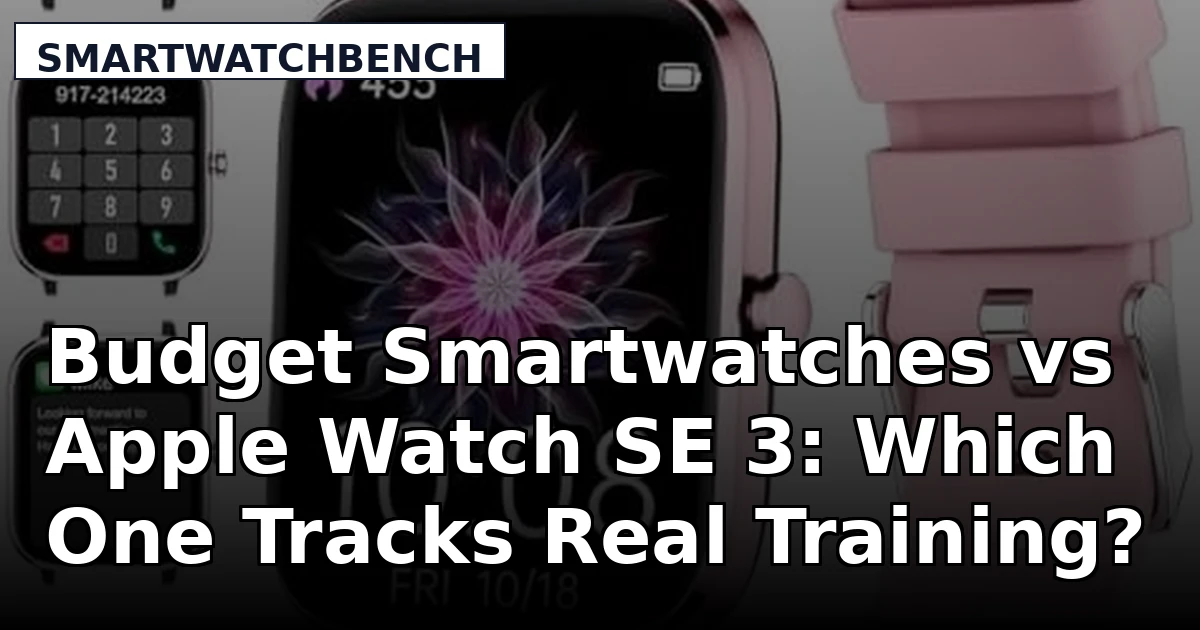 Budget Smartwatches vs Apple Watch SE 3: Which One Tracks Real Training?