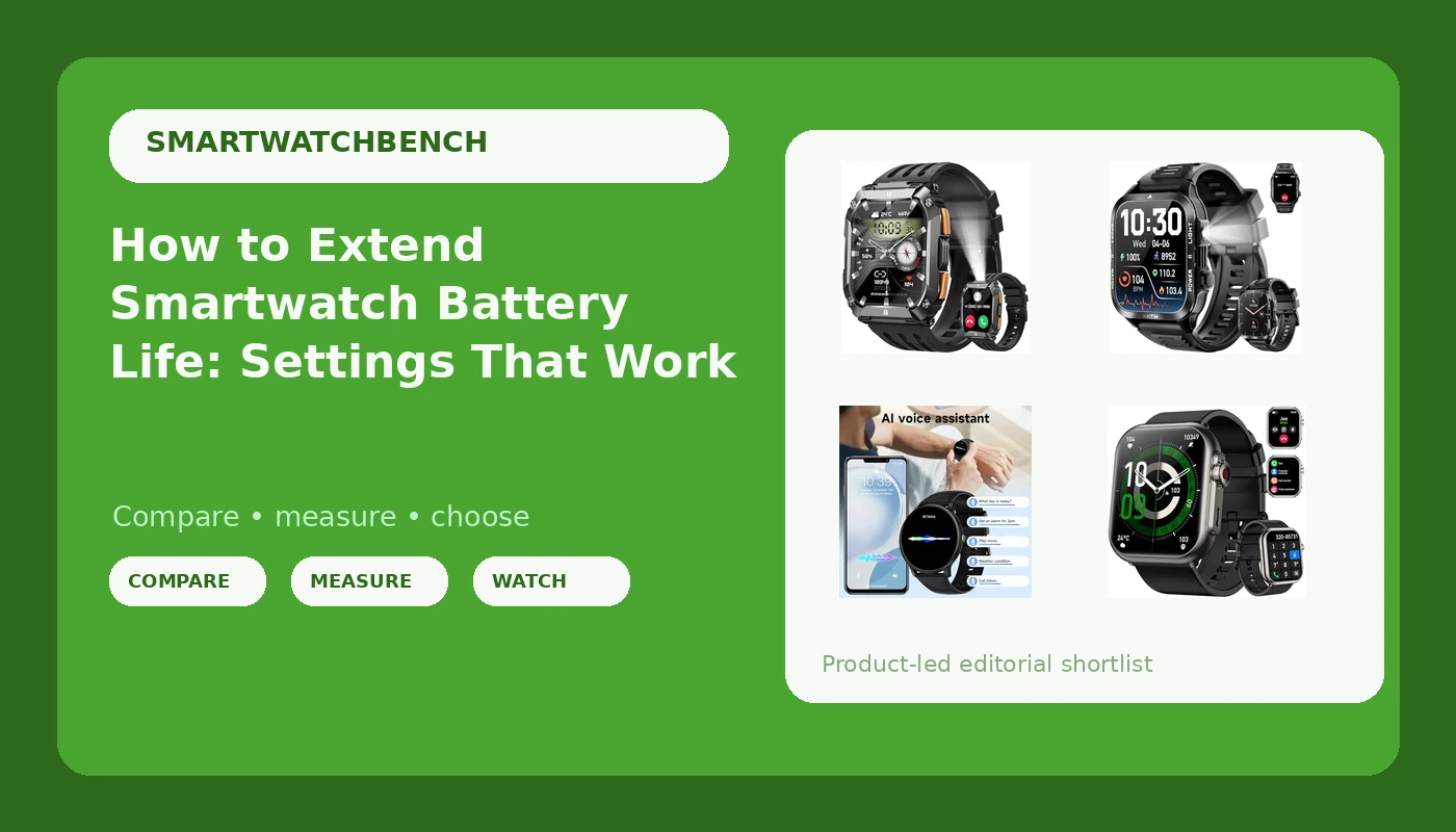 How to Extend Smartwatch Battery Life: Settings That Work - SmartwatchBench review with measurements and honest opinion