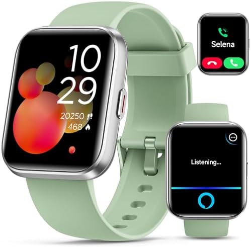 Smart Watches for Women, Smart Watch for Android Phones & iPhone, Fitness Watches for Women with Alexa, Call & Notification Alerts, Tracks Heart Rate/Sleep Smartwatches (Dark Purlple, 1.8 inches)