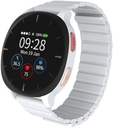 Audar E2 Senior Smartwatch with Fall Detection & SOS, Vital Sign Monitoring