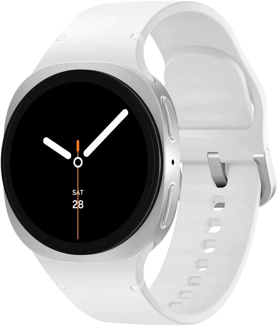 Samsung Galaxy Watch 8 (2025) 40mm Bluetooth Smartwatch, Cushion Design, Fitness Tracker, Sleep Coaching, Running Coach, Energy Score, Heart Rate Tracking, Silver (Renewed)