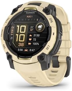 Garmin Instinct® 3 – 45 mm, AMOLED Display, Rugged Outdoor GPS Smartwatch, Built-in Flashlight, Alpine Rush Collection Limited Edition Color, Citrine with Citrine Band