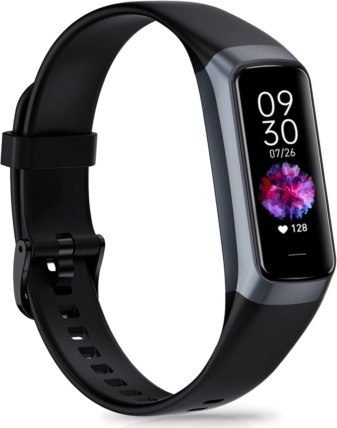 Fitness Tracker with 24/7 Heart Rate, Activity Trackers with Blood Pressure and Sleep Monitor, 1.10 inch AMOLED Screen Step Tracker, Waterproof Step Counter, Pedometer