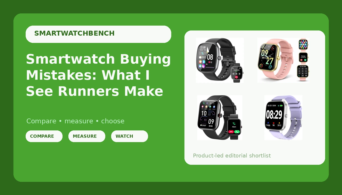Smartwatch Buying Mistakes: What I See Runners Make - SmartwatchBench review with measurements and honest opinion
